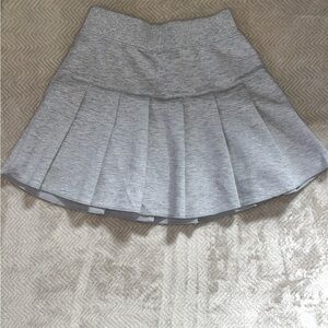 Kids Gray Pleated Skirt